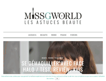 Tablet Screenshot of missgworld.com